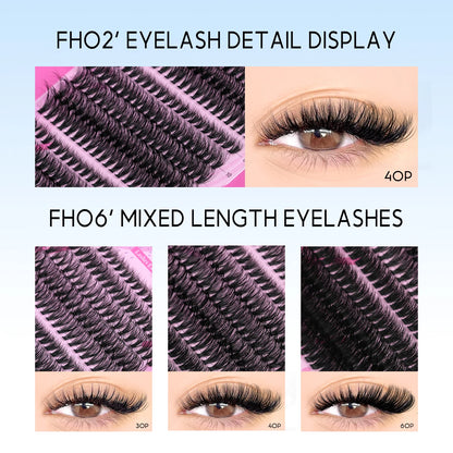 Lash Extension Kit Individual Lashes Cluster Mix Eyelashes