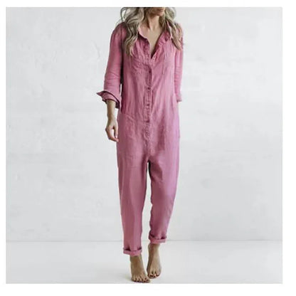 Vintage Linen Jumpsuit