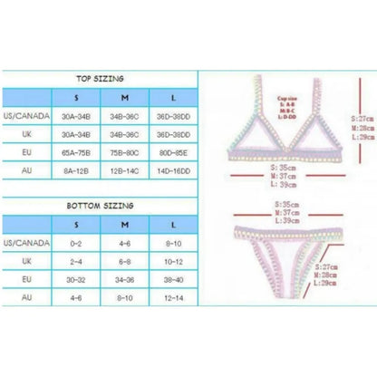 Vibrant Reversible Handknitted Bikini
