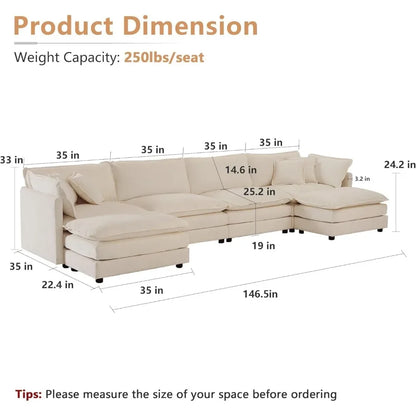 Chic Sectional Seating