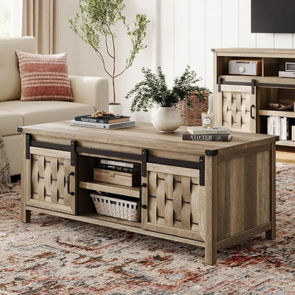 Farmhouse Cocktail Table w/ Storage