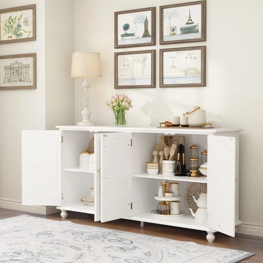 Sideboard Buffet Cabinet with Mirror Doors