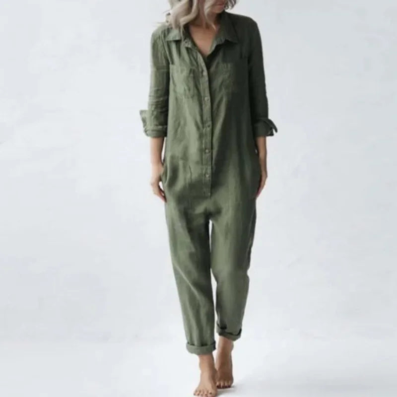 Vintage Linen Jumpsuit