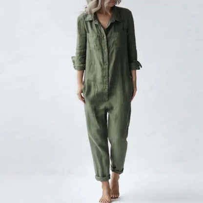 Vintage Linen Jumpsuit