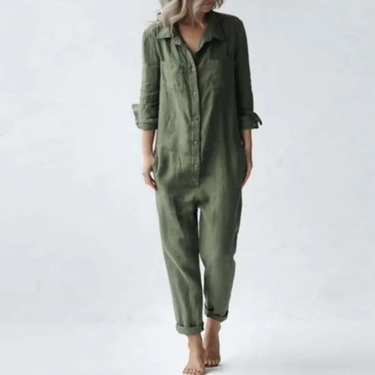 Vintage Linen Jumpsuit