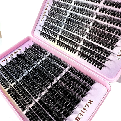 Faux Mink Eyelashes 540Cluster C Curled 9-16mm
