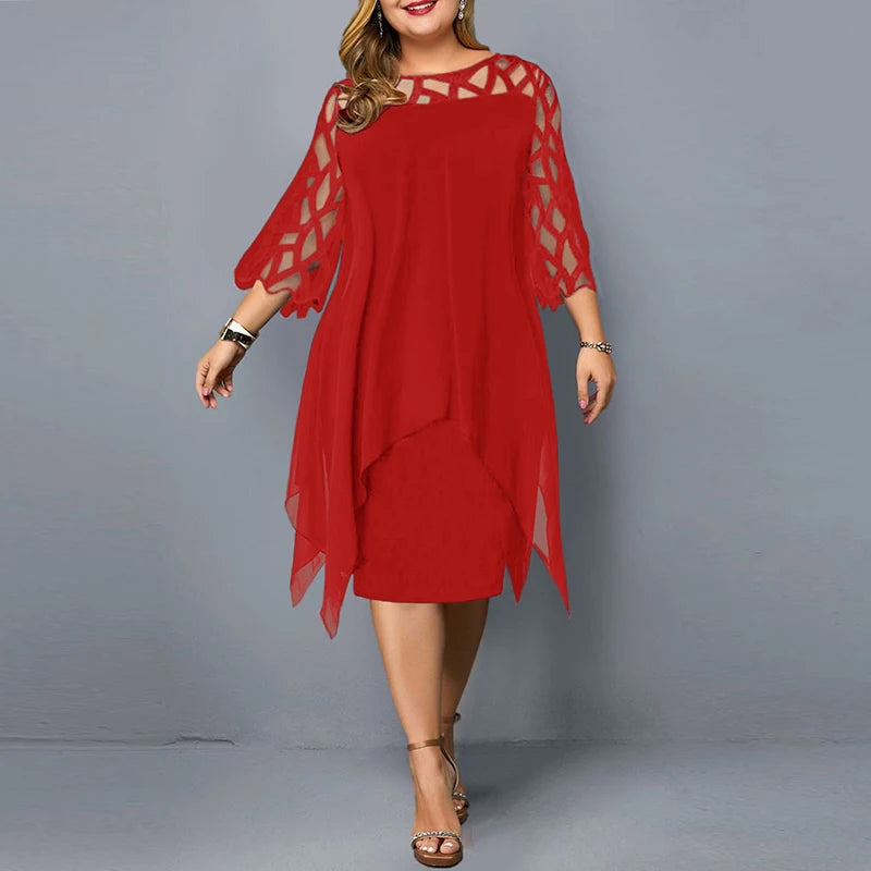 Chiffon Midi Dress