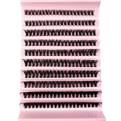 Faux Mink Eyelashes 540Cluster C Curled 9-16mm