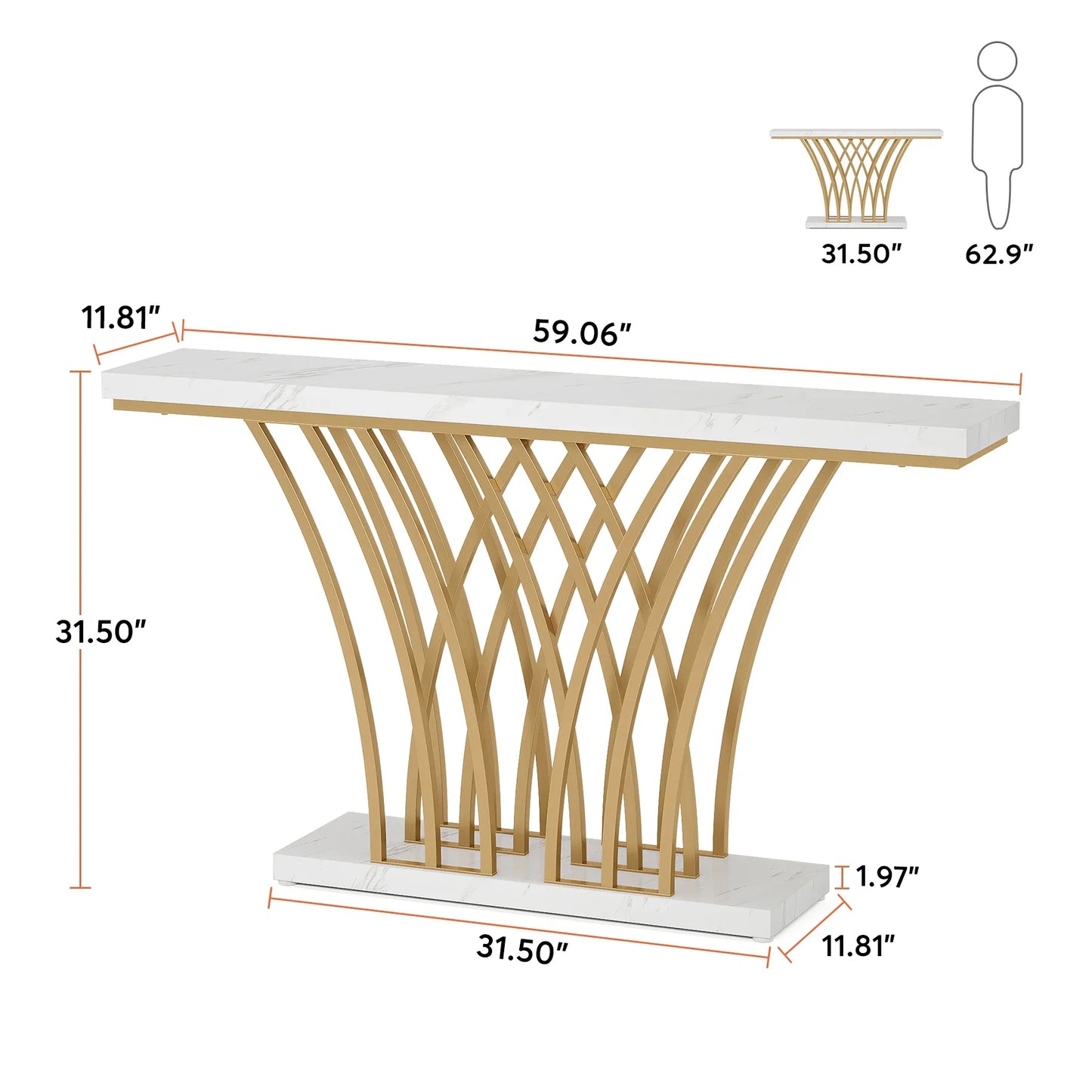 Luxe Modern Entryway Table