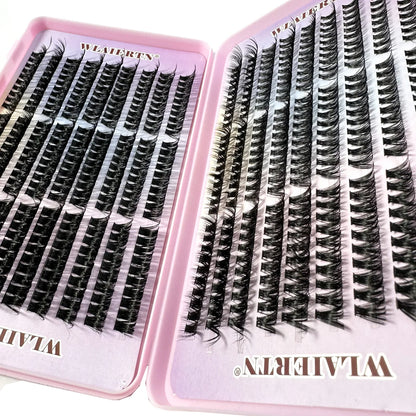 Faux Mink Eyelashes 540Cluster C Curled 9-16mm