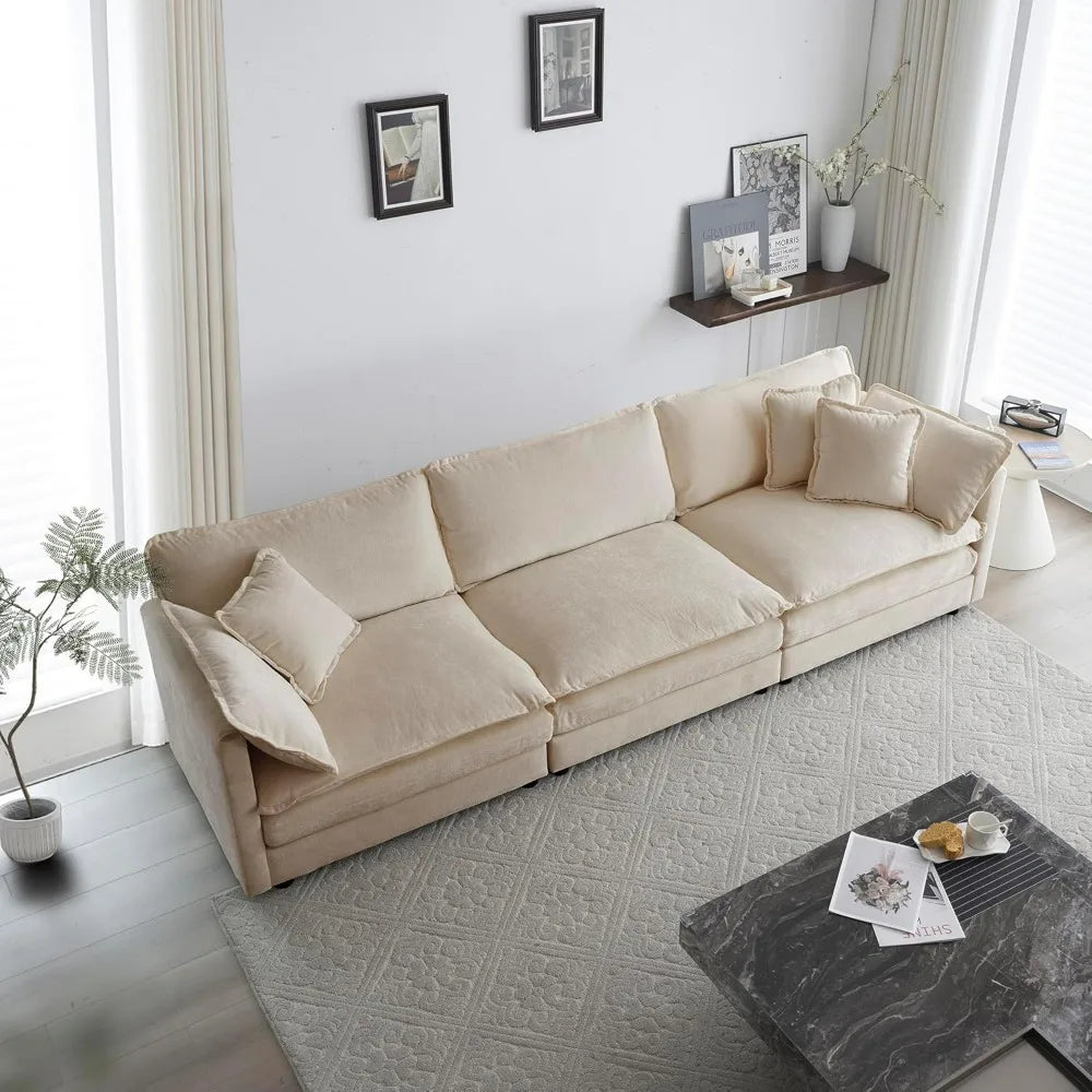 2 Piece Chenille Sofa Set