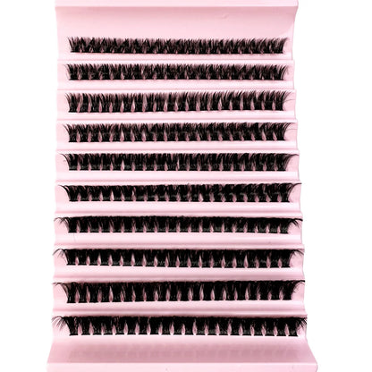 Faux Mink Eyelashes 540Cluster C Curled 9-16mm