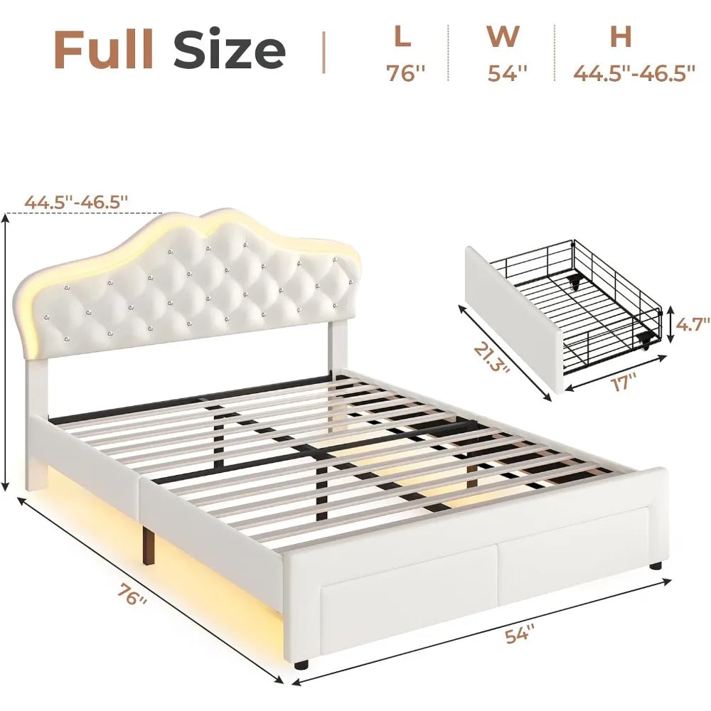 Princess Bed & LED Lights