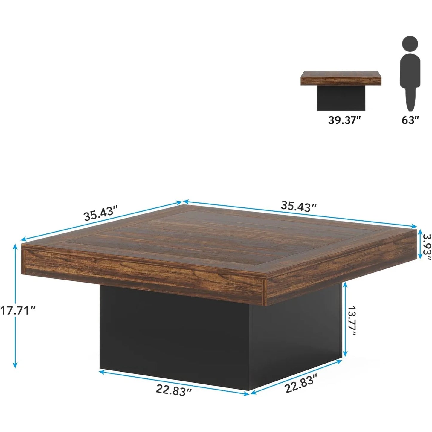 LED Farmhouse Coffee Table