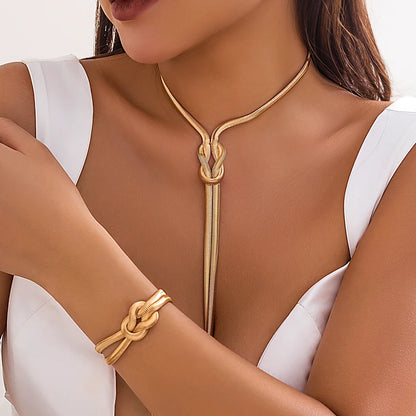 Tassel Necklace and Bracelet Set